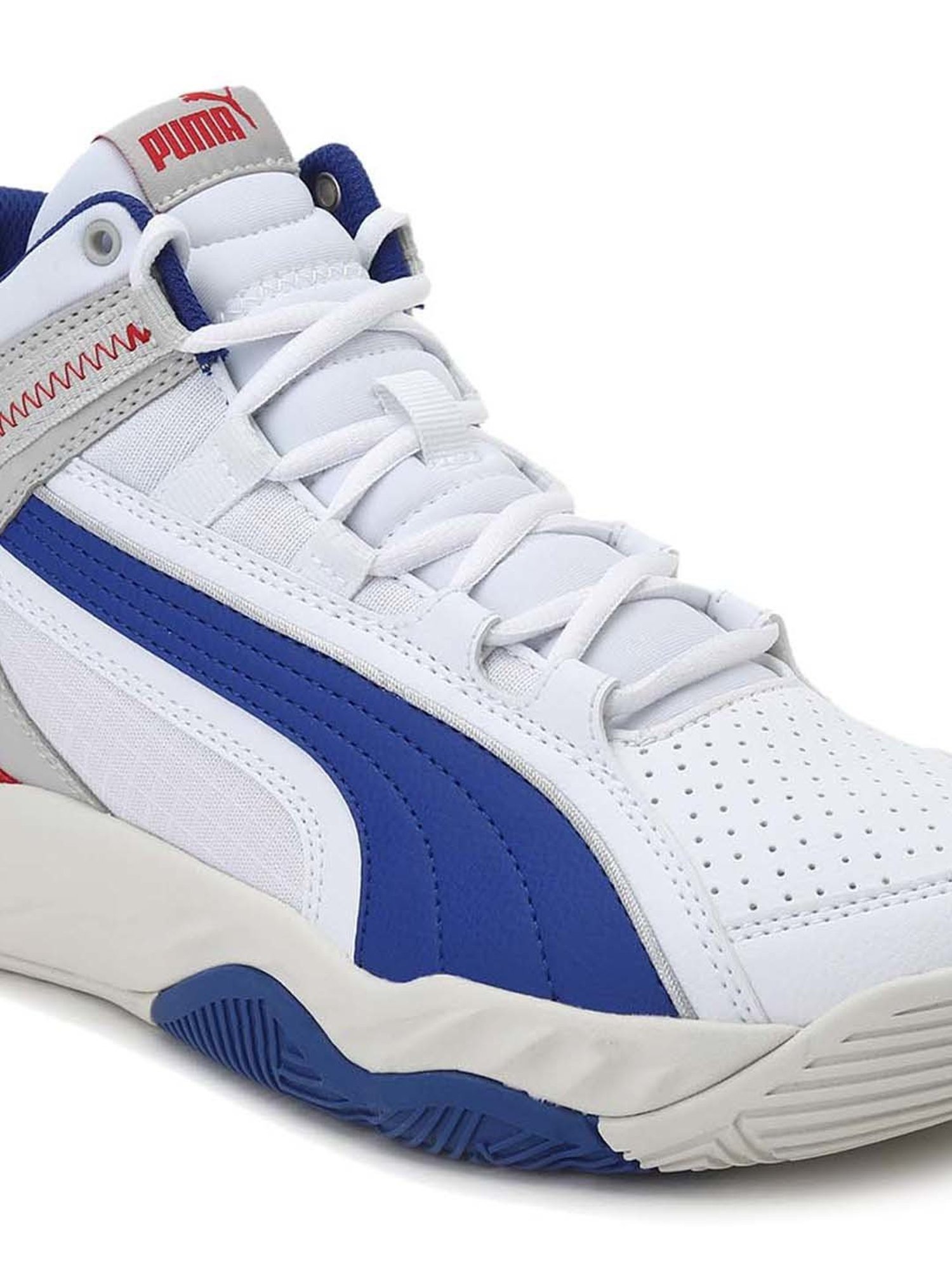 Puma Men's Rebound Future Evo White Ankle High Sneakers