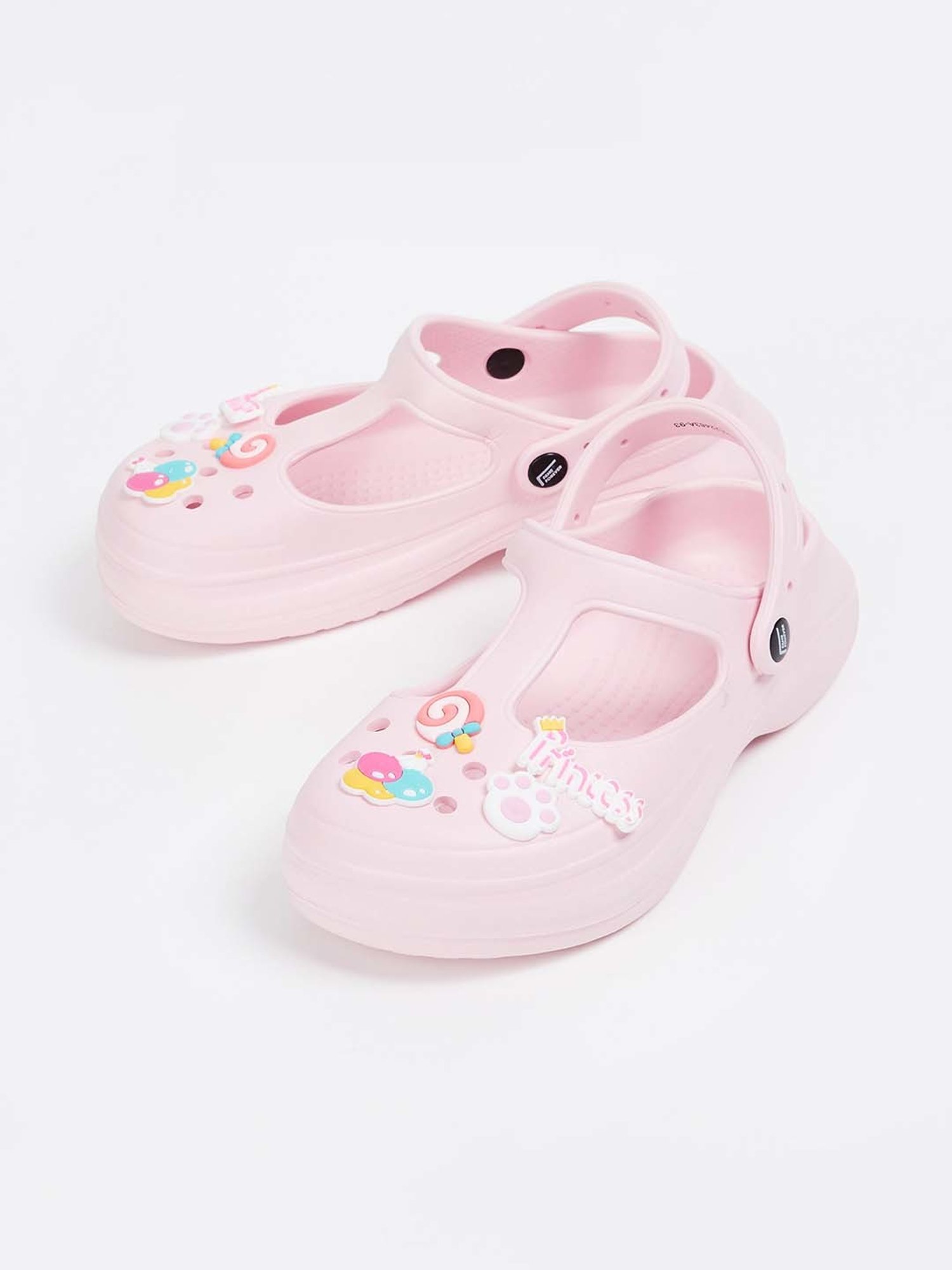 Passion Petals Kids Pink Sling Back Clogs