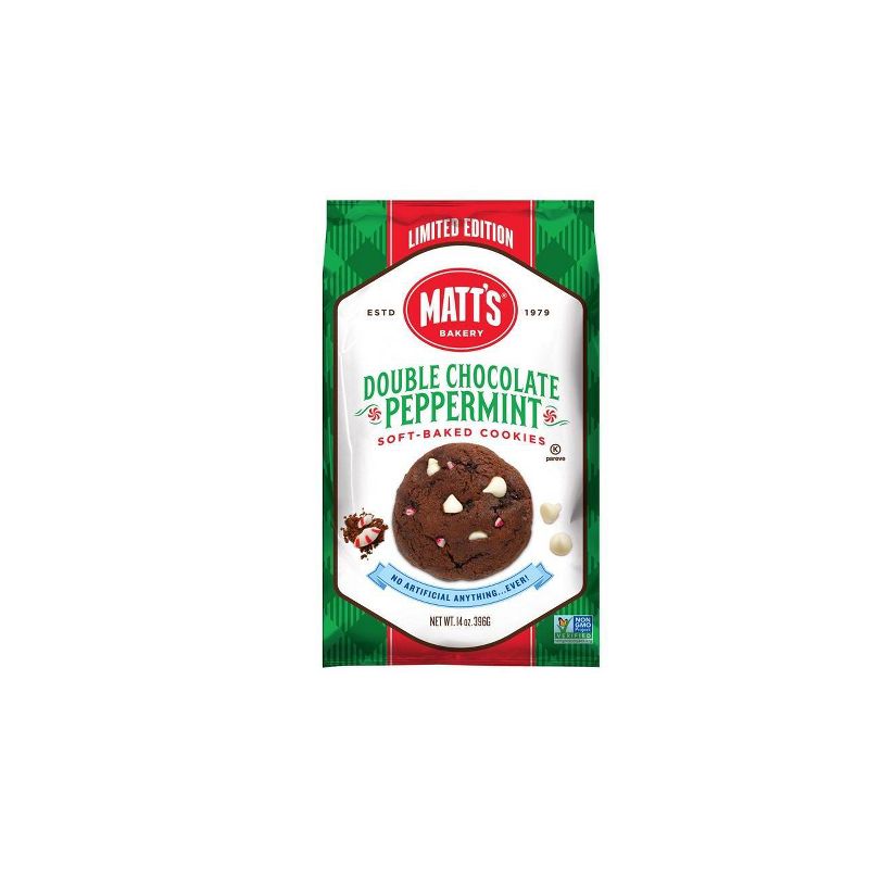 Matt's Double Chocolate Peppermint Cookies - 14oz