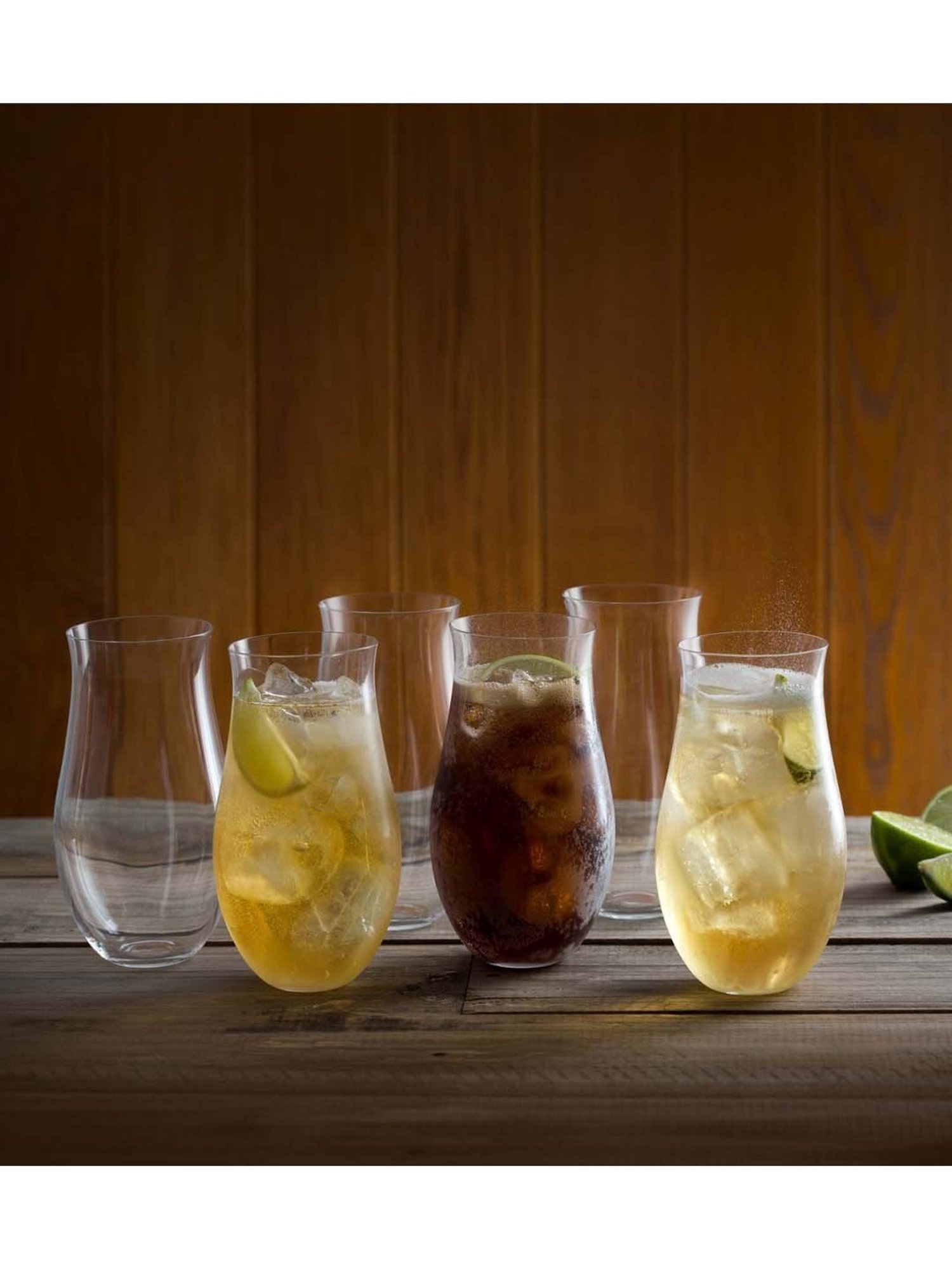 DARTINGTON Crystal Transparent Rum Glasses (380 ml) - Set of 6