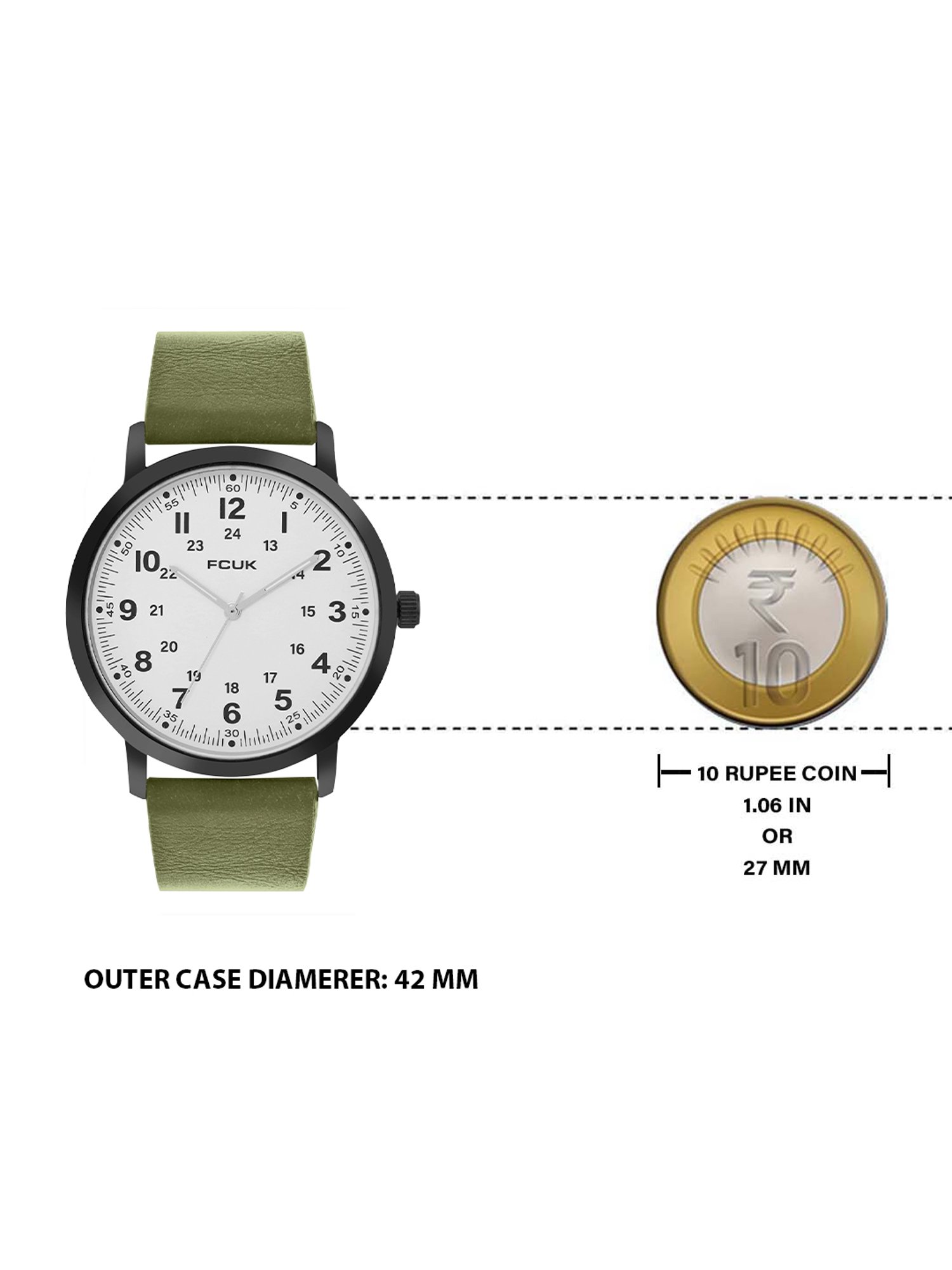 FCUK FK00018B SS23 Analog Watch for Men