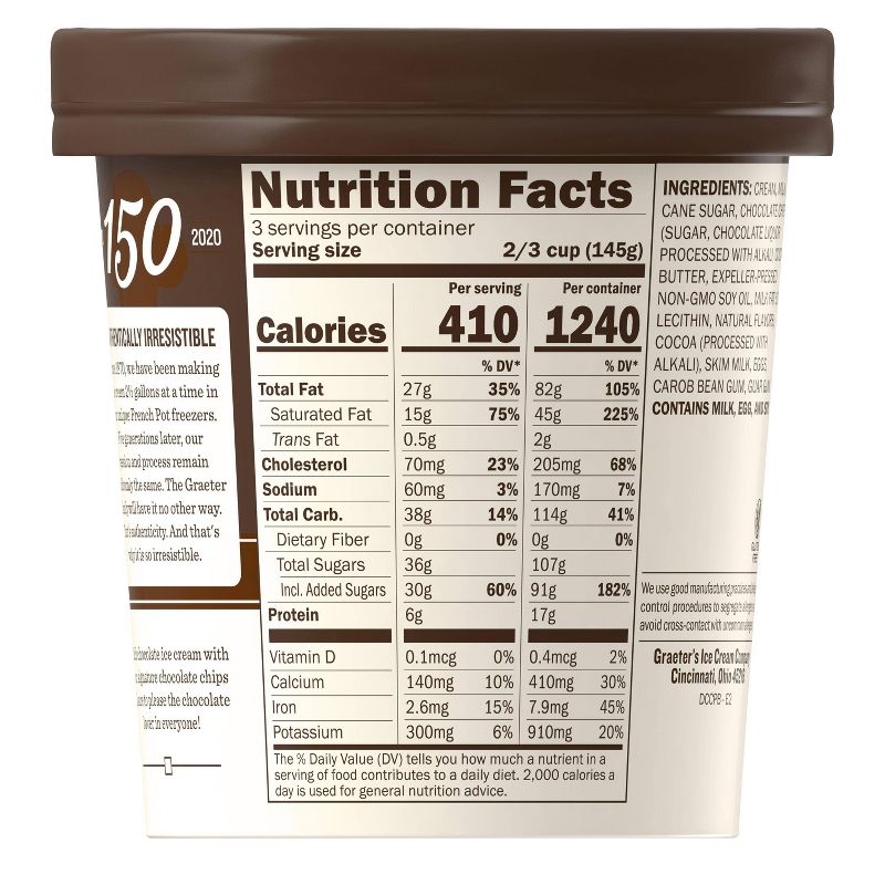 Graeter's Double Chocolate Chip Ice Cream - 16oz