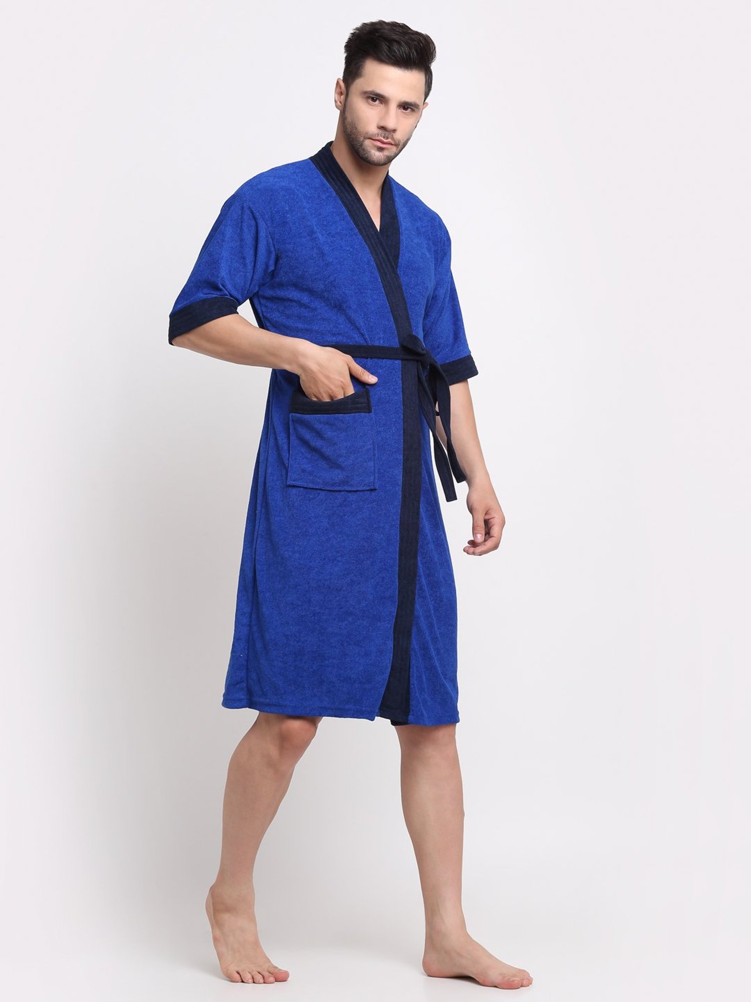 Trident Comfort Living Grey Cotton 380 GSM Bathrobe