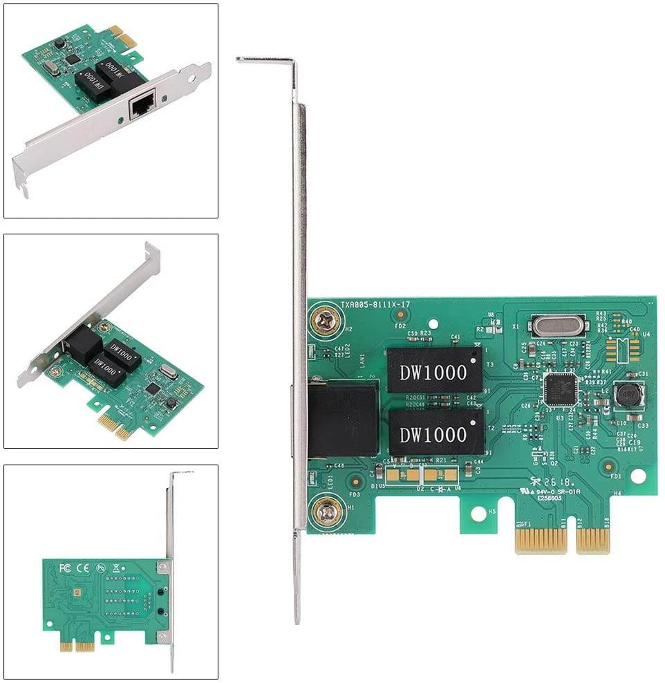 SOONHUA PCI-E Gigabit Ethernet Network Card Adapter 10/100/1000Mbps for Realtek 8111E