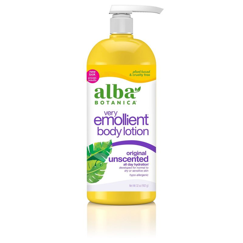 Unscented Alba Very Emollient Body Lotion - Unscented Original- 32oz