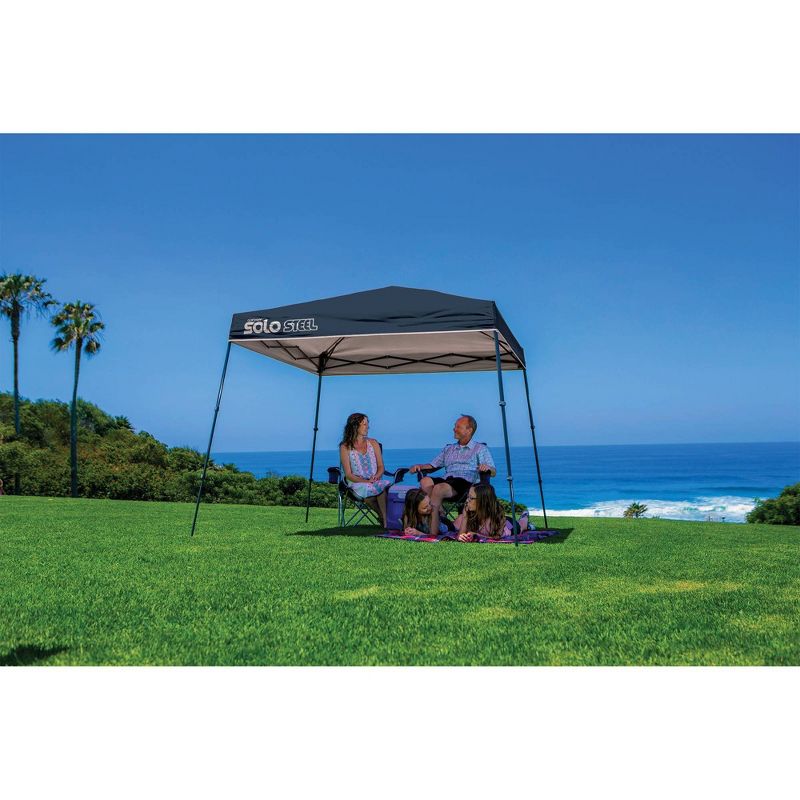 Quik Shade Solo Steel 9x9 Slant Leg Canopy - Blue