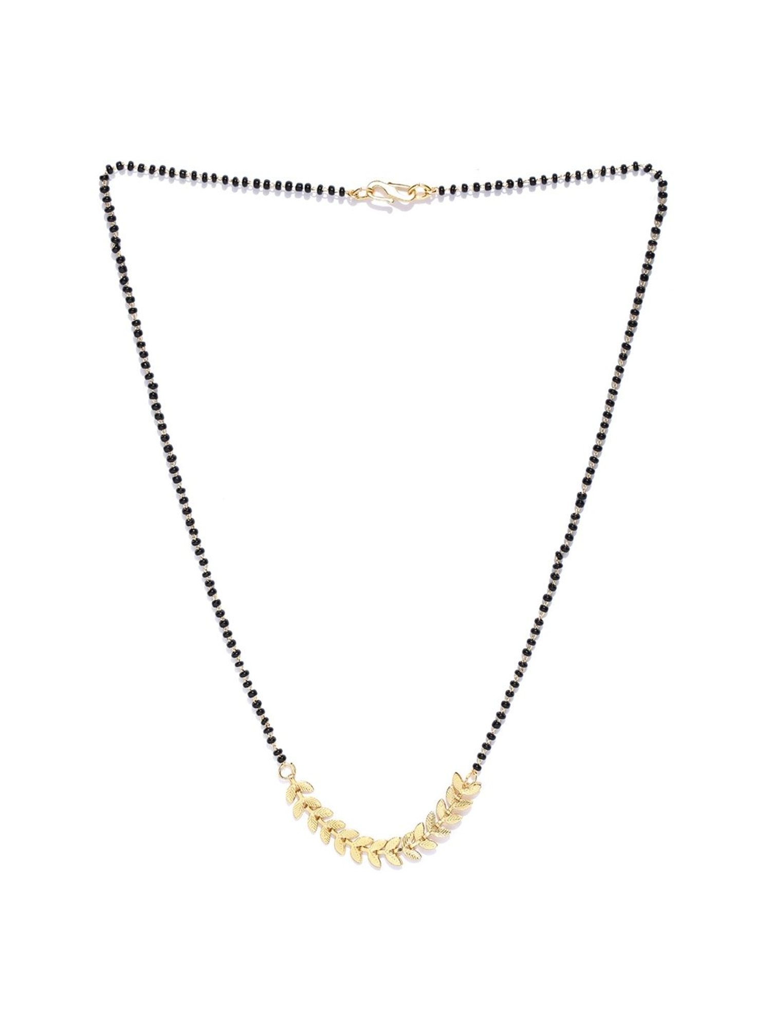 Priyaasi Leaf Golden Brass Mangalsutra