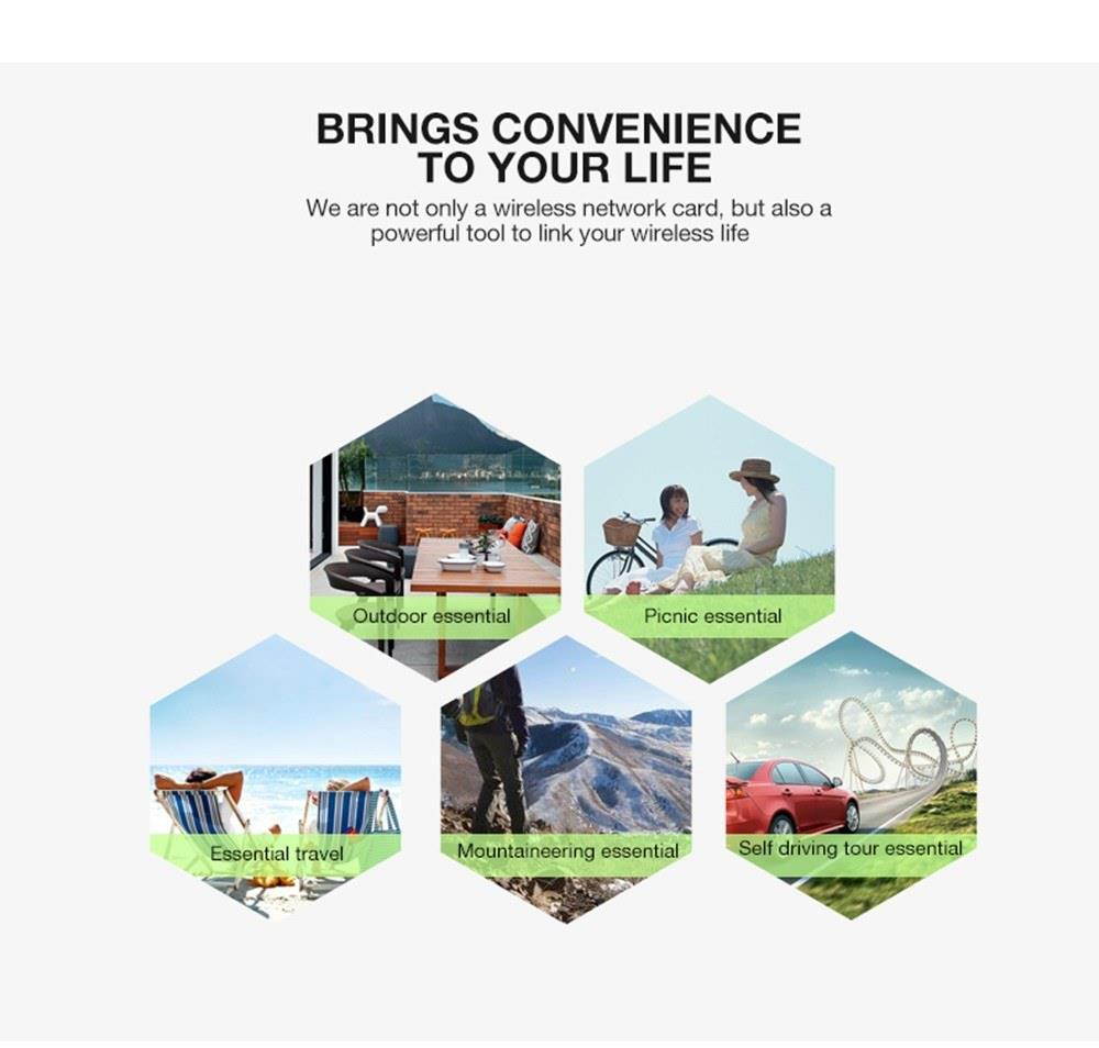 W97S 1200Mbps WIFI 2.4G and 5.8G Frequency Intelligence Dual Band AC Wireless Network Adapter with BT 4.1