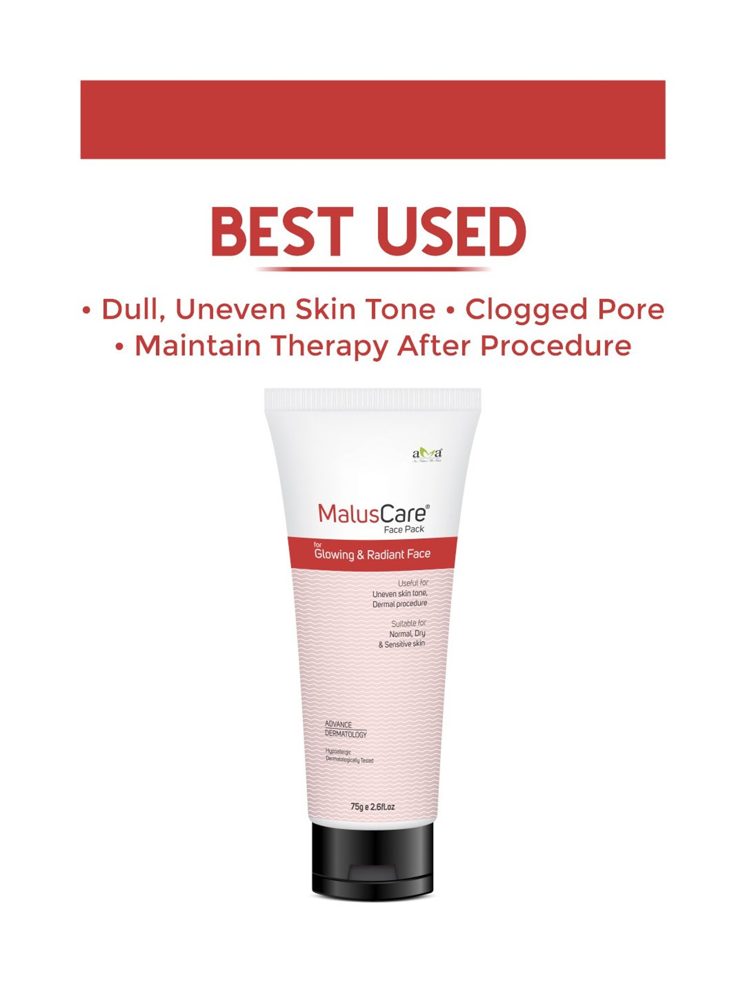 Vegetal Maluscare Face Pack - 75 gm