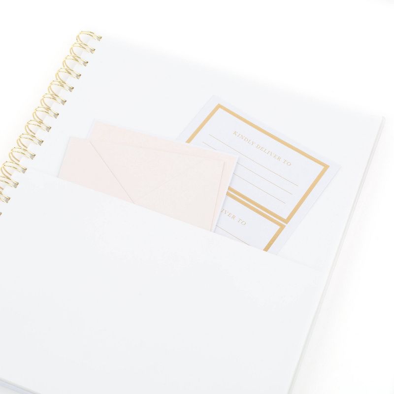 2021-22 Academic Planner 8.5" x 11" Frosted Plastic Wirebound Weekly/Monthly White with Gold Dot - Sugar Paper™