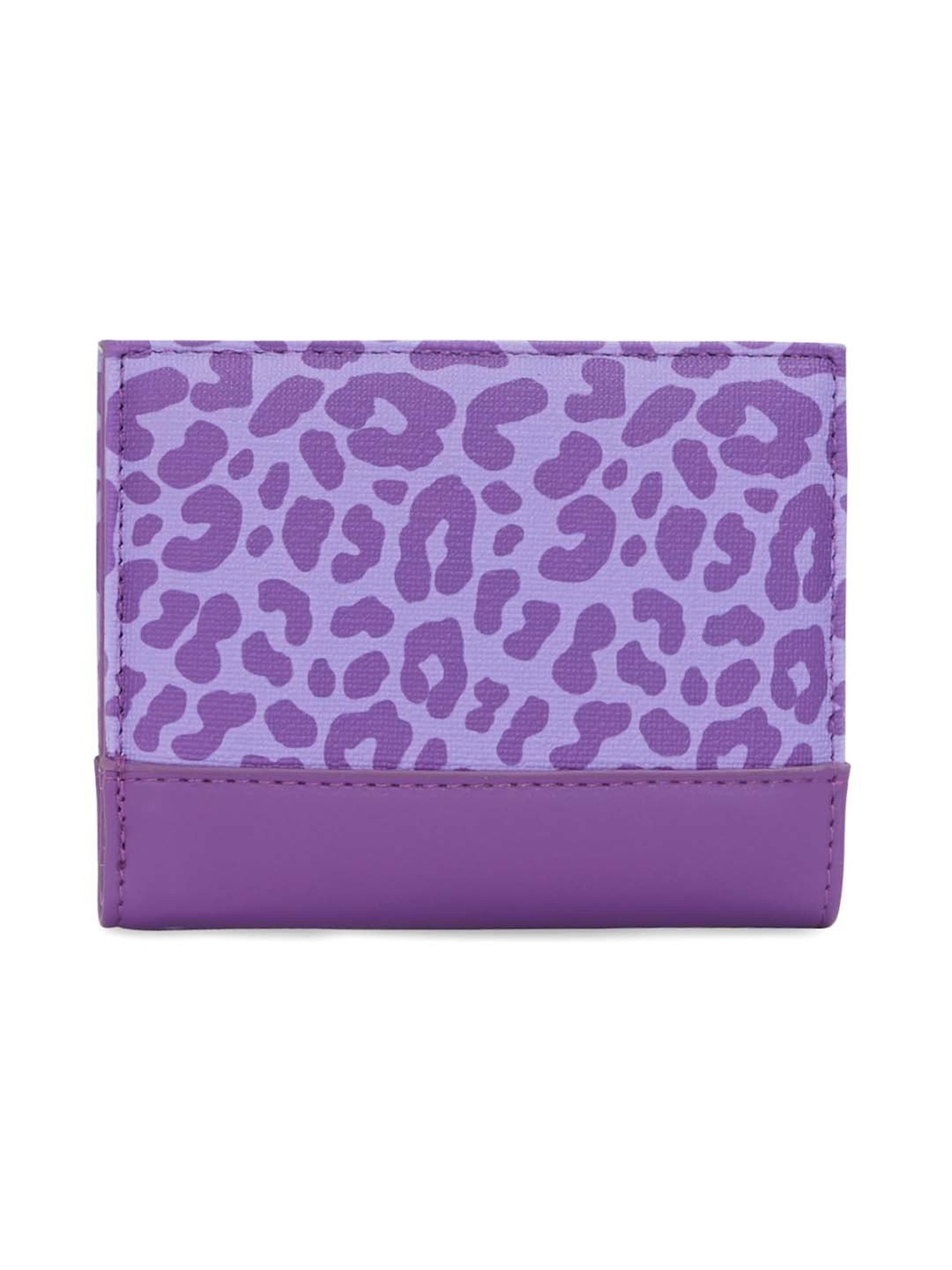 United Colors of Benetton Remi Violet Printed Bi-Fold Wallet For Women