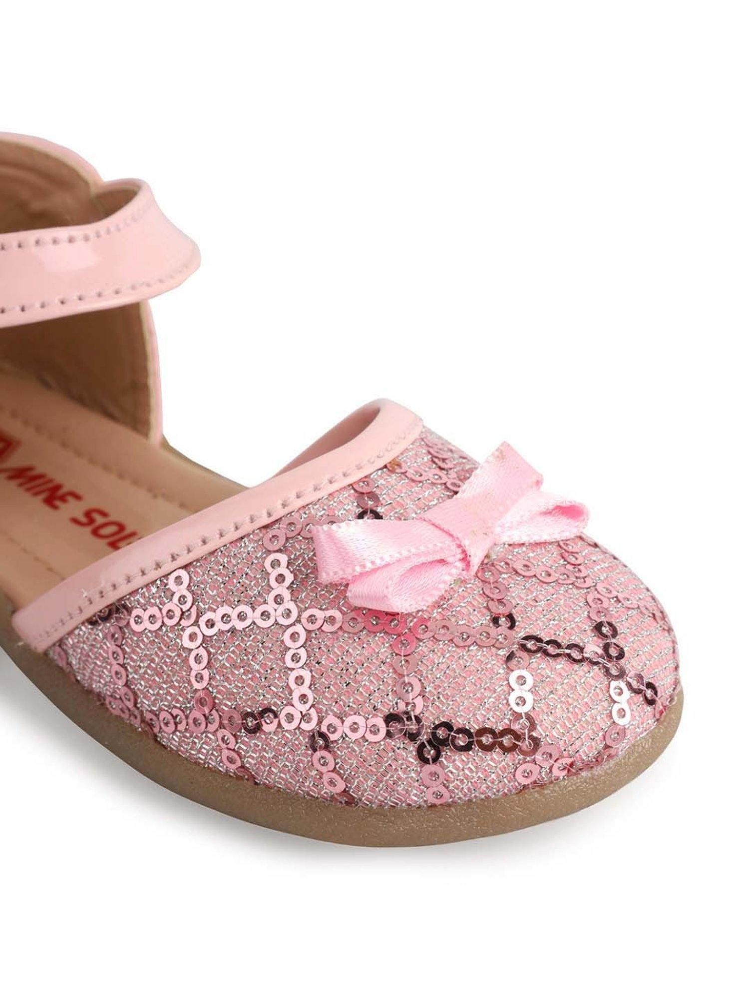 Minesole Kids Pink Ankle Strap Sandals