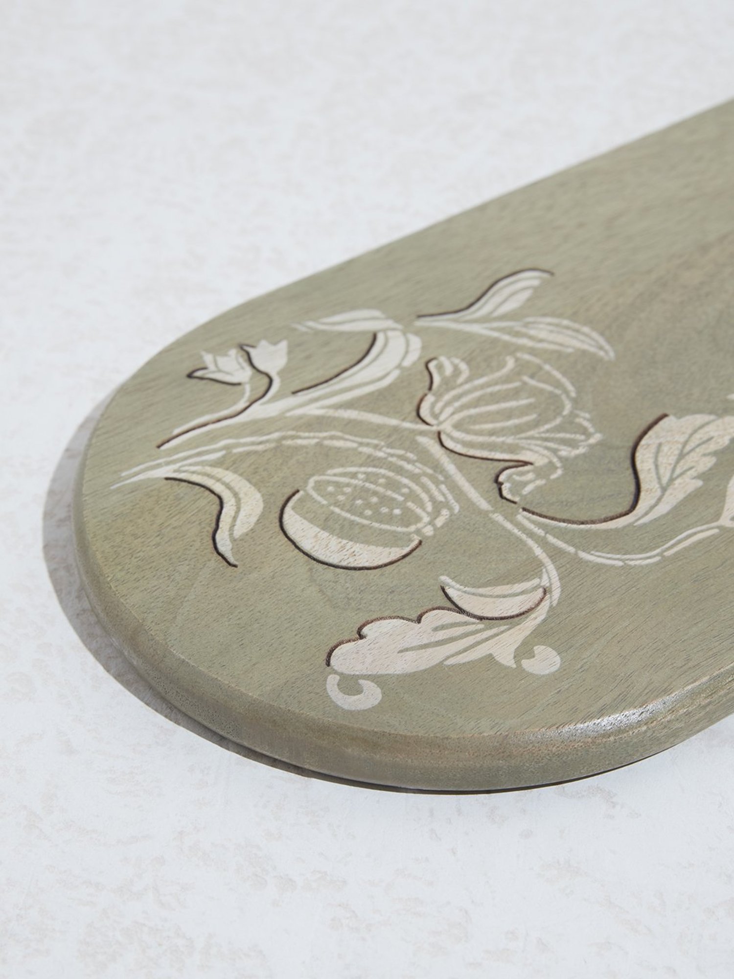 Crayton Beige & Brown Bamboo Chopping Board - Set of 1