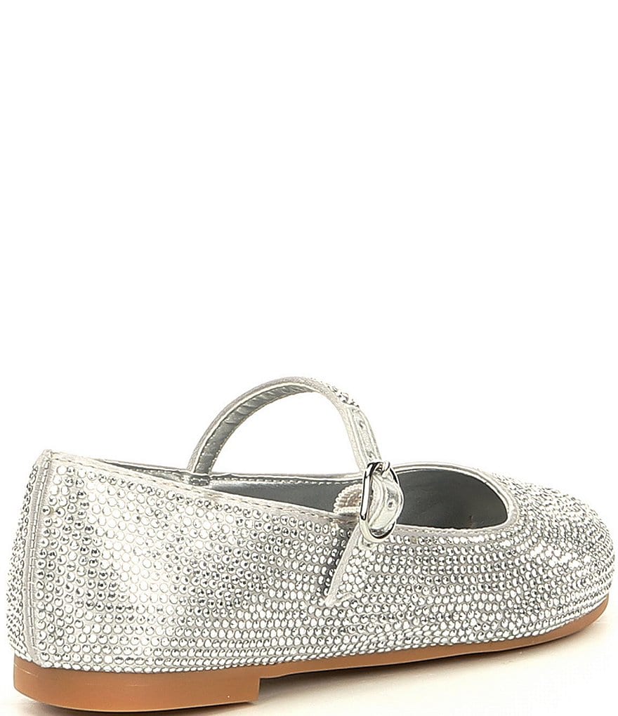 Copper Key Girls' Brilliance-T Studded Satin Mary Janes (Toddler)
