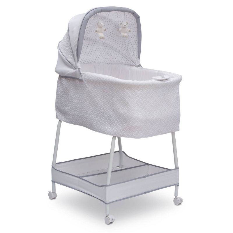 Simmons Kids' Silent Auto Gliding Deluxe Bassinet - Embossed Paisley