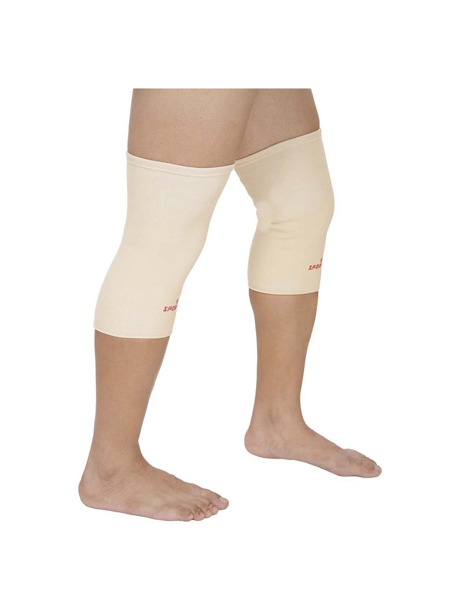 SportSoul Beige Premium Compression Knee Support (Medium)