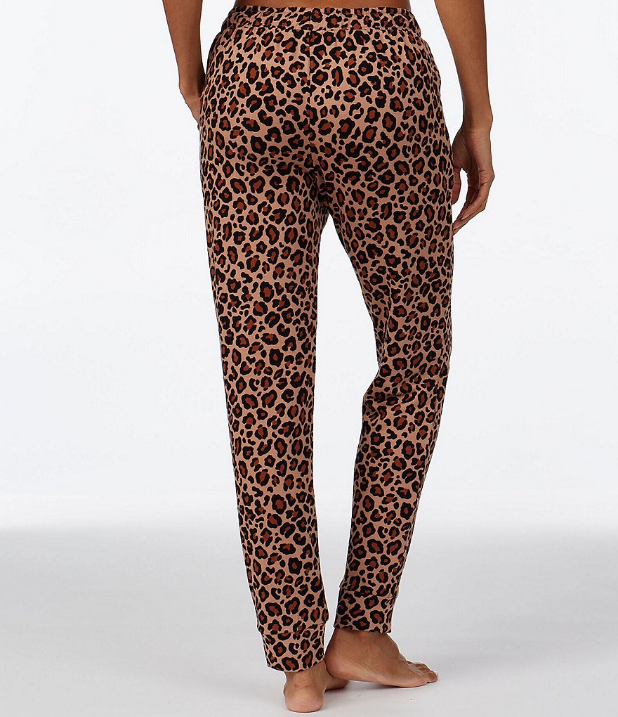 iRelax Animal Print Brushed French Terry Coordinating Sleep Pants