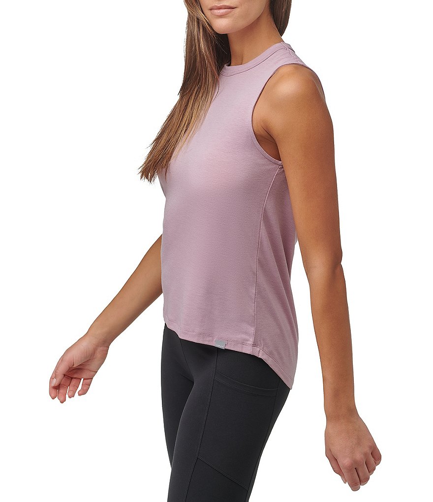 Marc New York Crew Neck Twisted Keyhole Back Sleeveless Tank