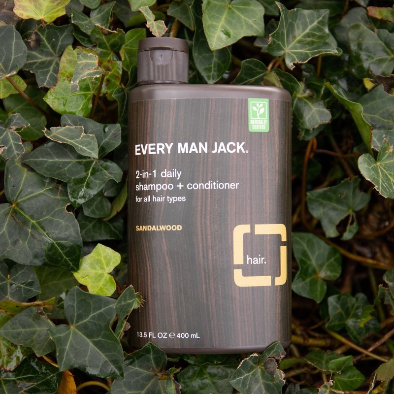 Every Man Jack Sandalwood Daily 2 in 1 Shampoo + Conditioner - 13.5 fl oz