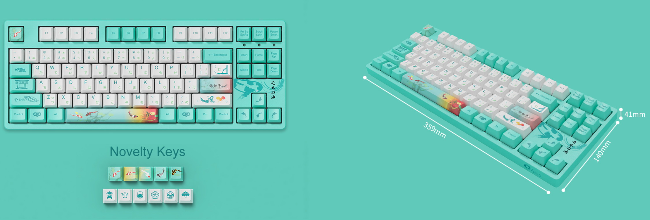 Akko 3108V2 Sailor Moon Gaming Mechanical Keyboard Pink Switch Double Shot Dye Sub PBT Keycaps NKRO Detachable USB Type-C Pink Cat Paw