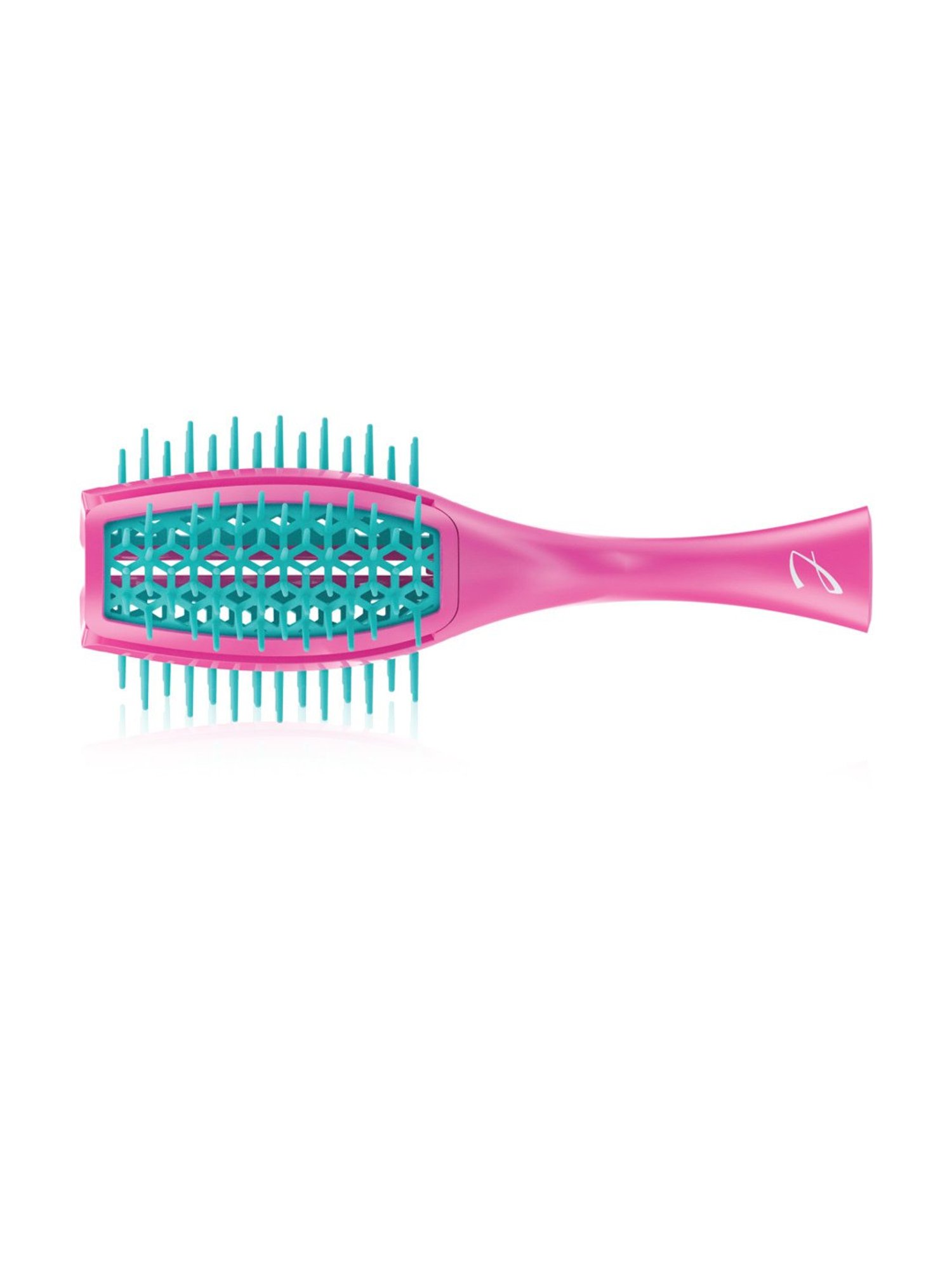 Janeke 1830 Professional Fuchsia & Turquoise Ventilated Tulip Brush