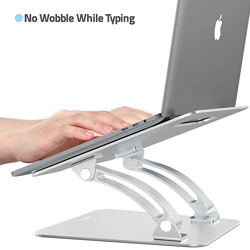 Laptop Stand Ergonomic Height Angle Adjustable Computer Laptop Holder Compatible with MacBook Air Pro Dell XPS Samsung Alienware All Laptops 1117 Supports Up to 44 LbsSpace Grey
