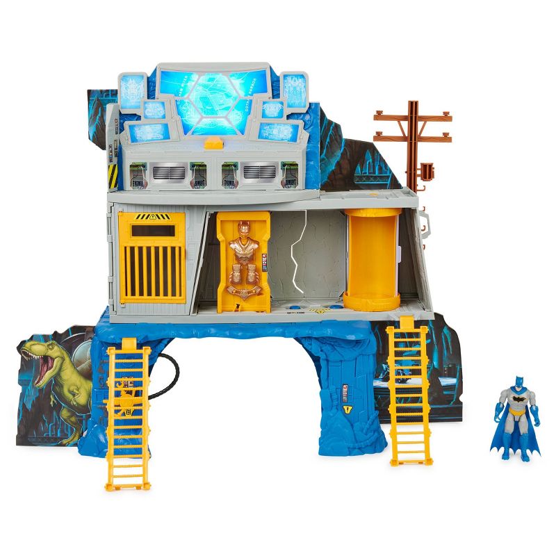 BATMAN 3-in-1 Batcave Playset with Exclusive 4" Batman Action Figure and Battle Armor