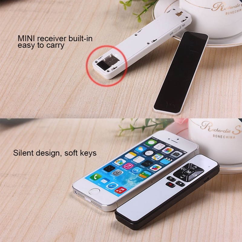 VIBOTON PP991 2.4GHz Multimedia Presentation Remote PowerPoint Clicker Handheld Controller Flip Pen with USB Receiver, Control Distance: 25m