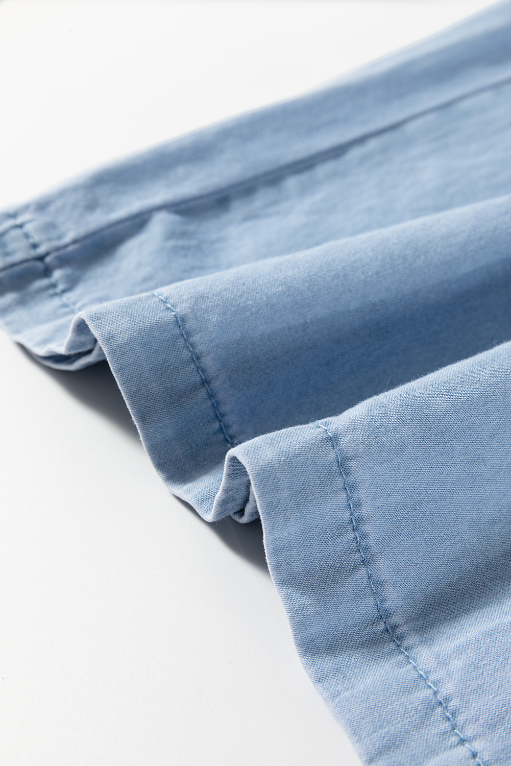 Dark Blue Plus Size Stitching Washed Flare Jeans