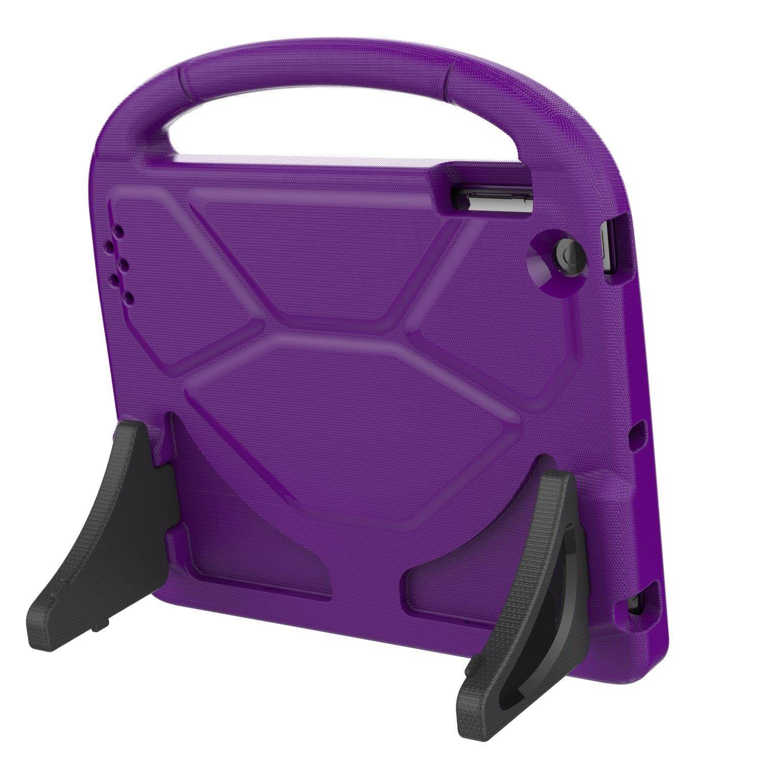 AVAWO Kids Case Built-in Screen Protector for iPad 2 3 4 - Shockproof Handle Stand Kids Friendly Compatible with iPad 2nd 3rd 4th Generation (Purple)