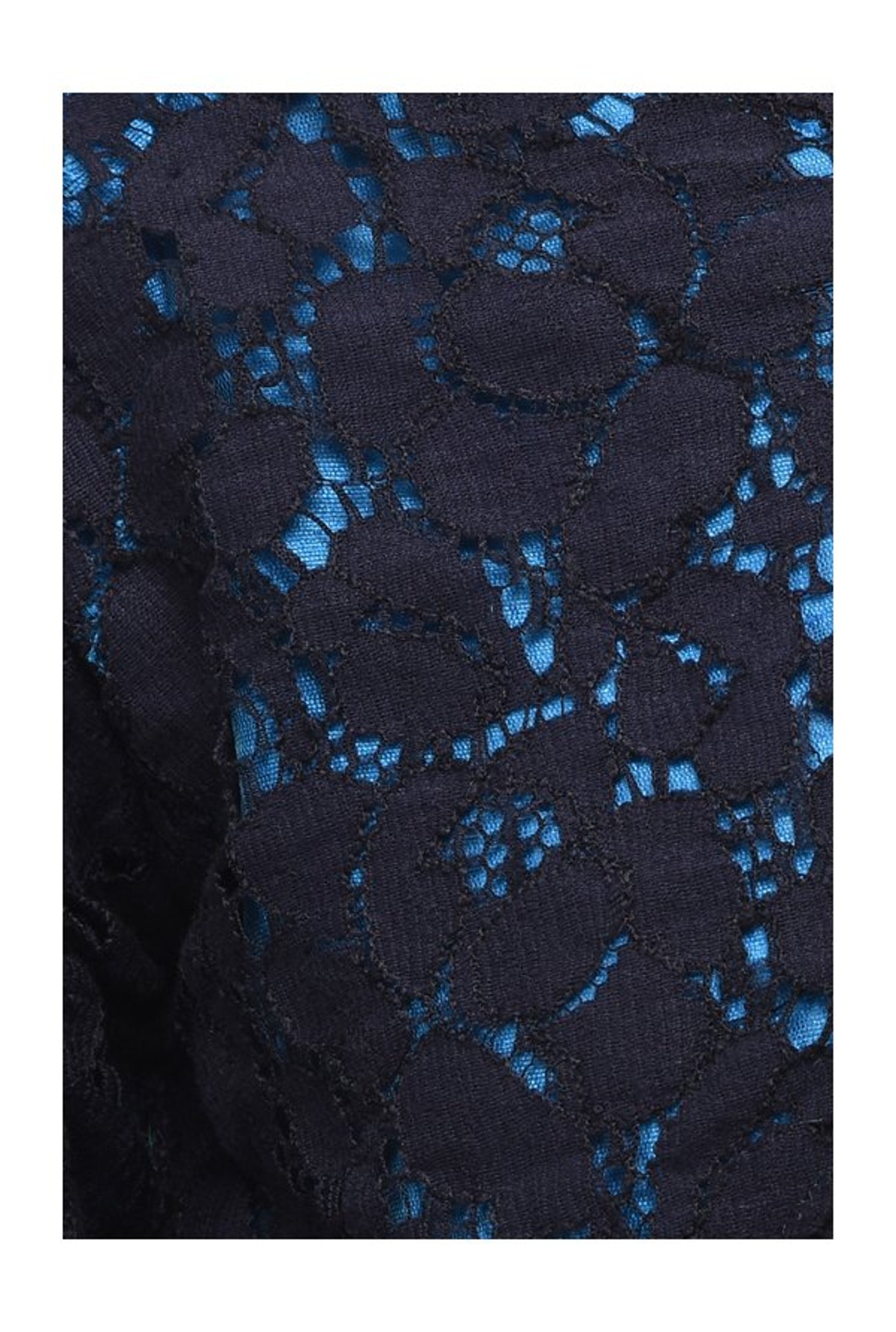 A Little Fable Kids Navy Lace Pattern Shrug