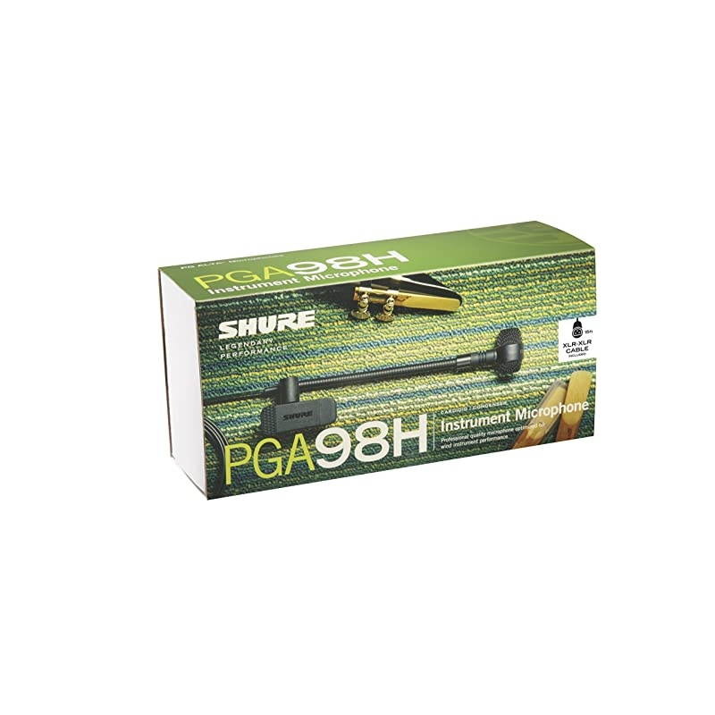 PGA98H-XLR Cardioid Condenser Gooseneck Instrument Microphone with 15' XLR-XLR Cable