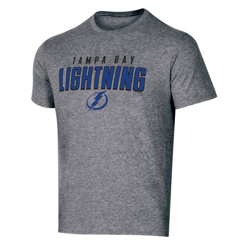NHL Tampa Bay Lightning Men's Short Sleeve Heather T-Shirt - XL