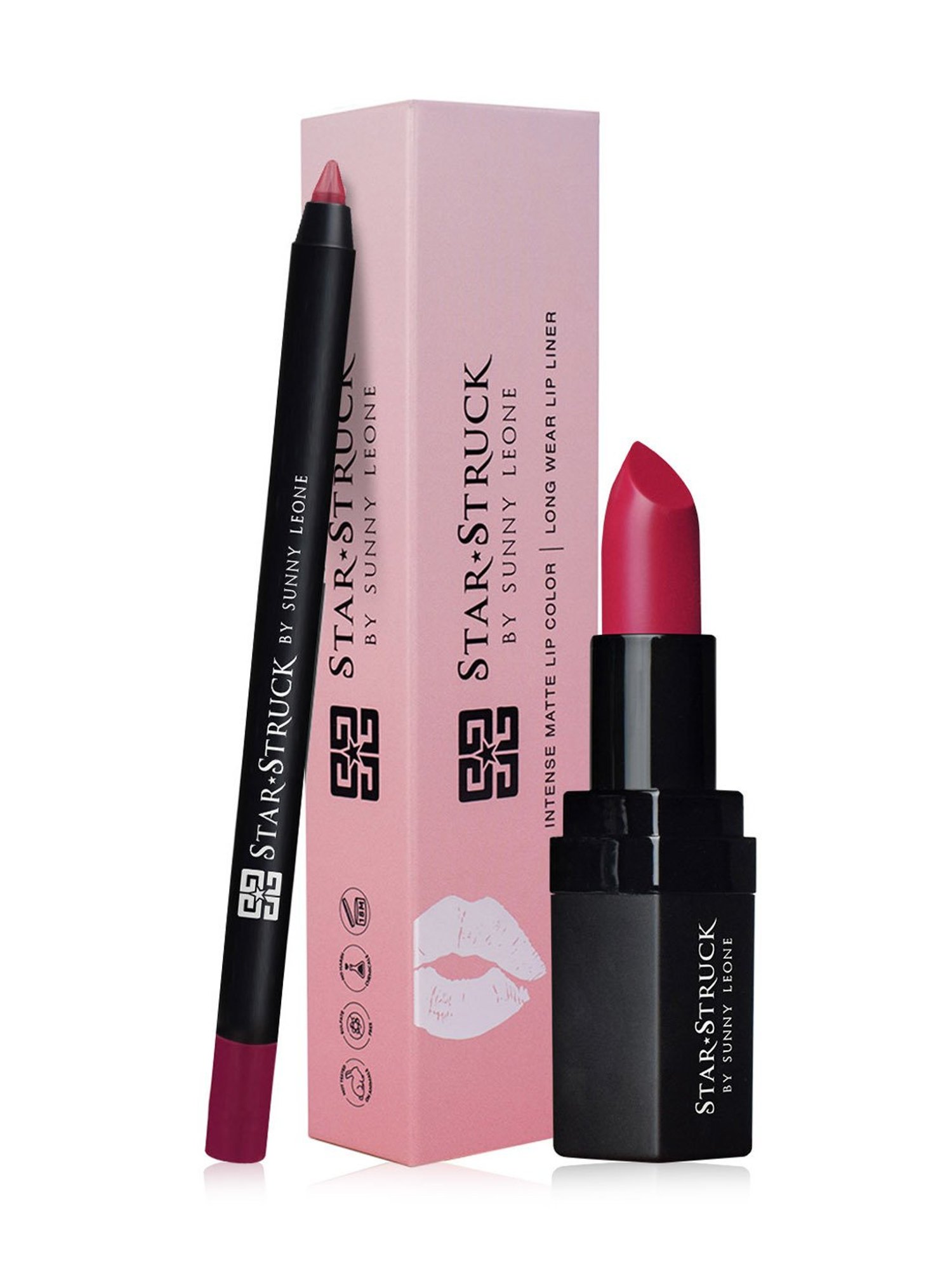StarStruck By Sunny Leone Intense Matte Lip Color & Lip Liner Rooberry