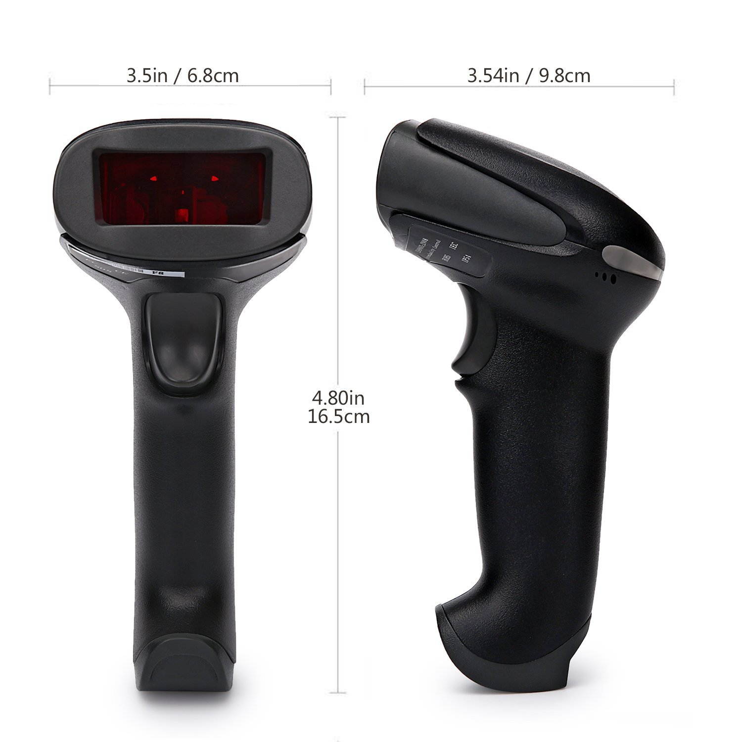 Barcode Scanner 433Mhz Wireless Handheld Barcode Reader Long Transmission Distance Laser Bar Code Scanner With USB Receiver For Store,Supermarket,Warehouse