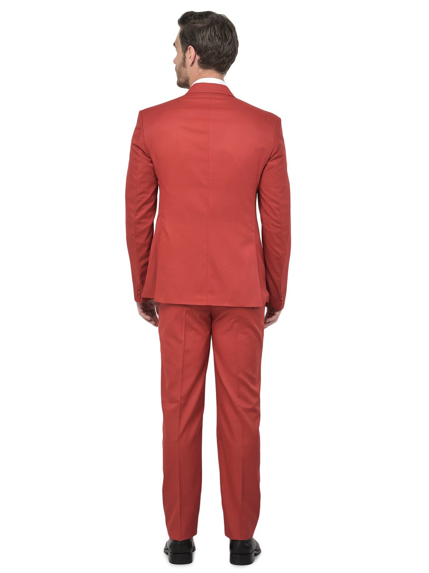 SG RAJASAHAB Red Notch Lapel 2-Piece Suit