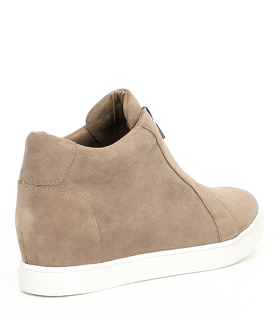 Donald Pliner Pelham Neoprene Mixed Leather Slip-On Wedge Sneakers