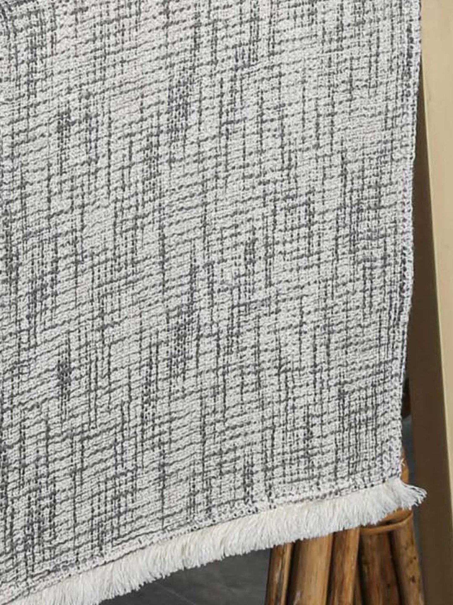 House This Matsya Vala Black 100% Cotton Runner - Set of 1