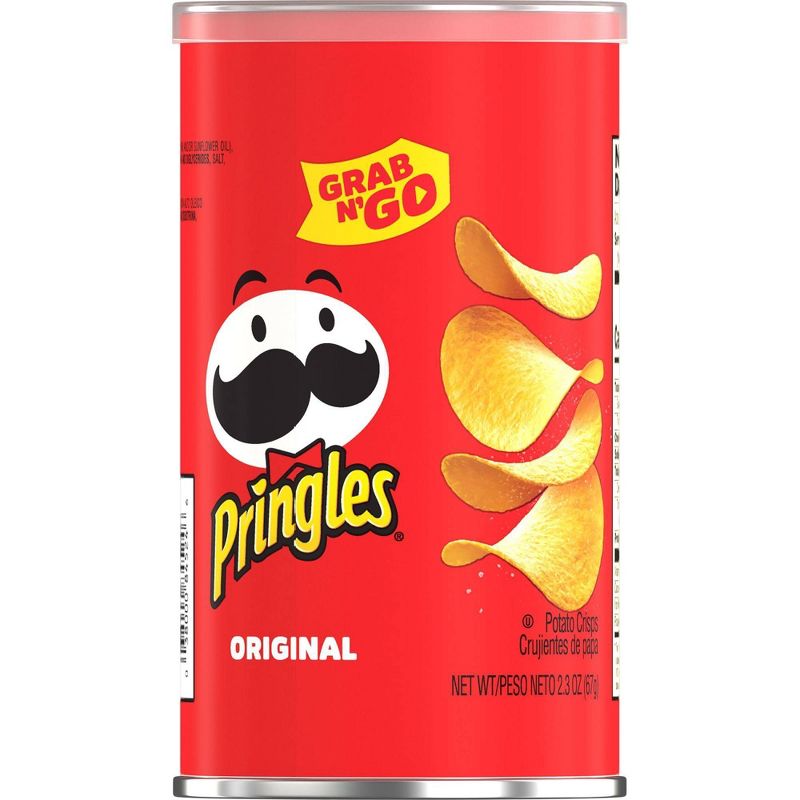 Pringles Grab & Go Large Original Potato Crisps Chips - 2.3oz