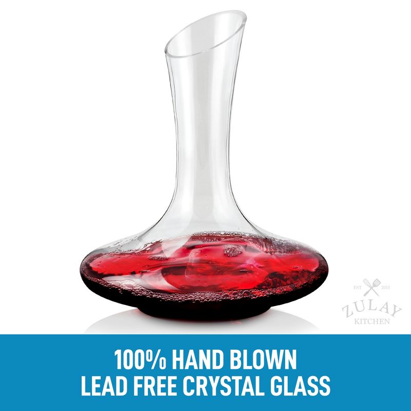 Zulay Kitchen Wine Decanter and Carafe Authentic Wine Aerator Decanter