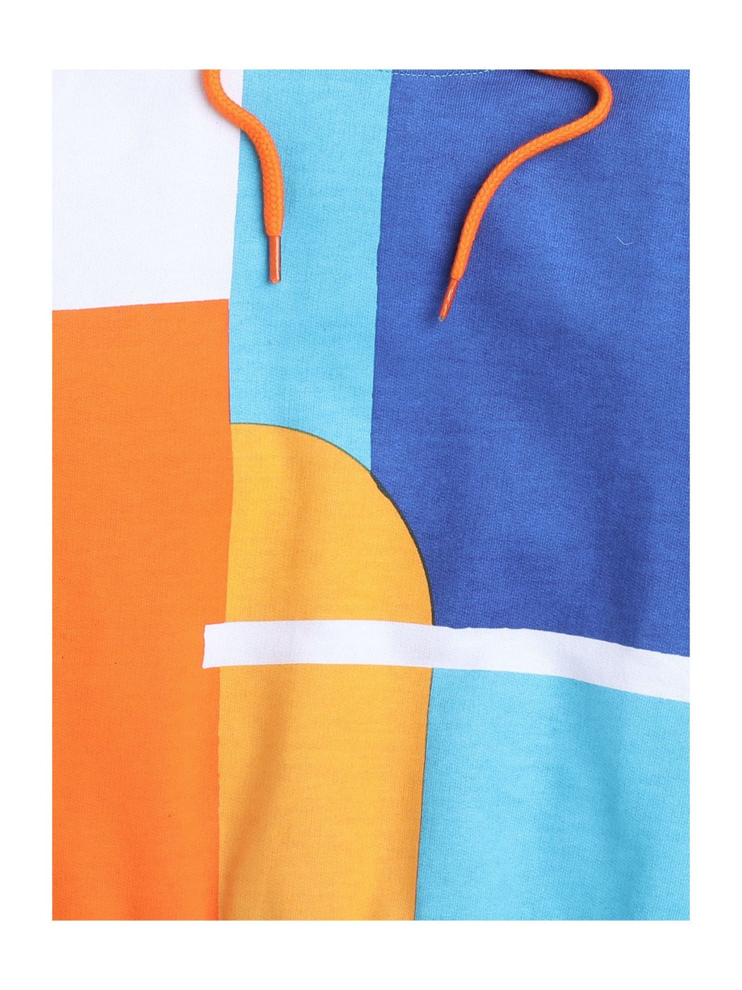 Bumzee Kids Multicolor Color Block Full Sleeves Sweatshirt