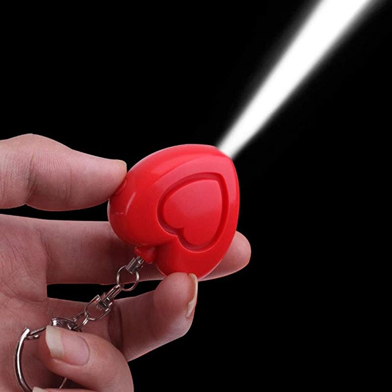 Safesound Personal Alarm Keychain125db Alarm Siren for Women Keychain with LED Light Emergence Life Saver for Women Children ElderlyRed