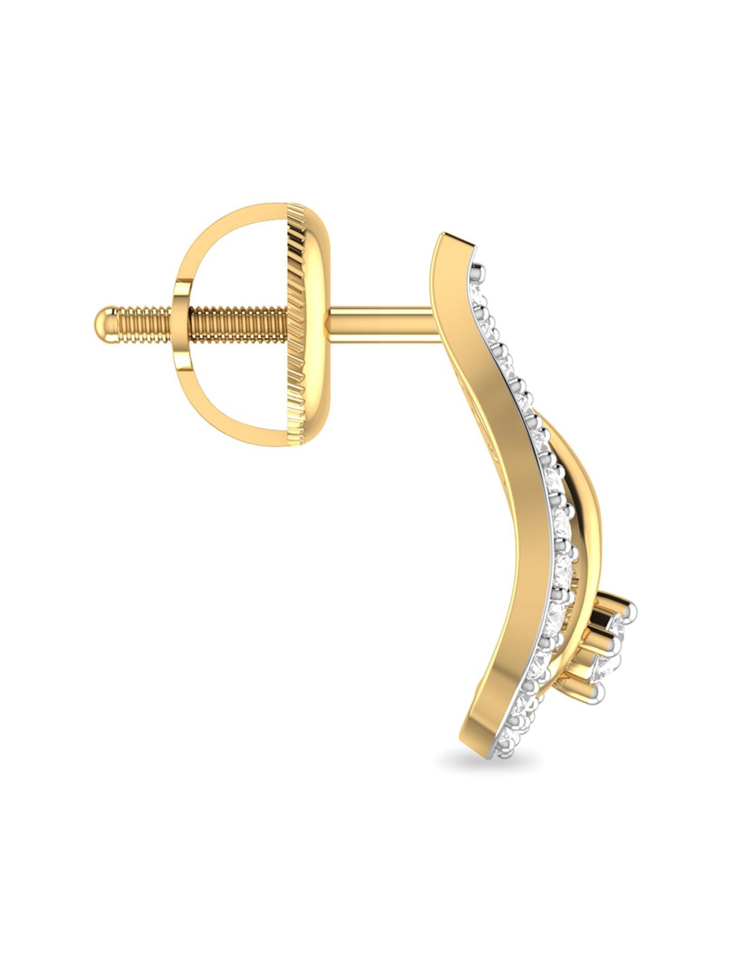 PC Jeweller Theophilia 22 kt Gold Earrings