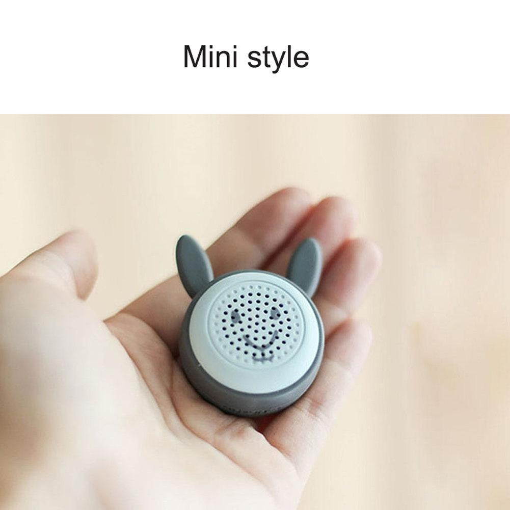 EIGIIS Mini Bluetooth Speaker Wireless Stereo Animal Modeling With Self-Timer Function Christmas Gift (Bear)
