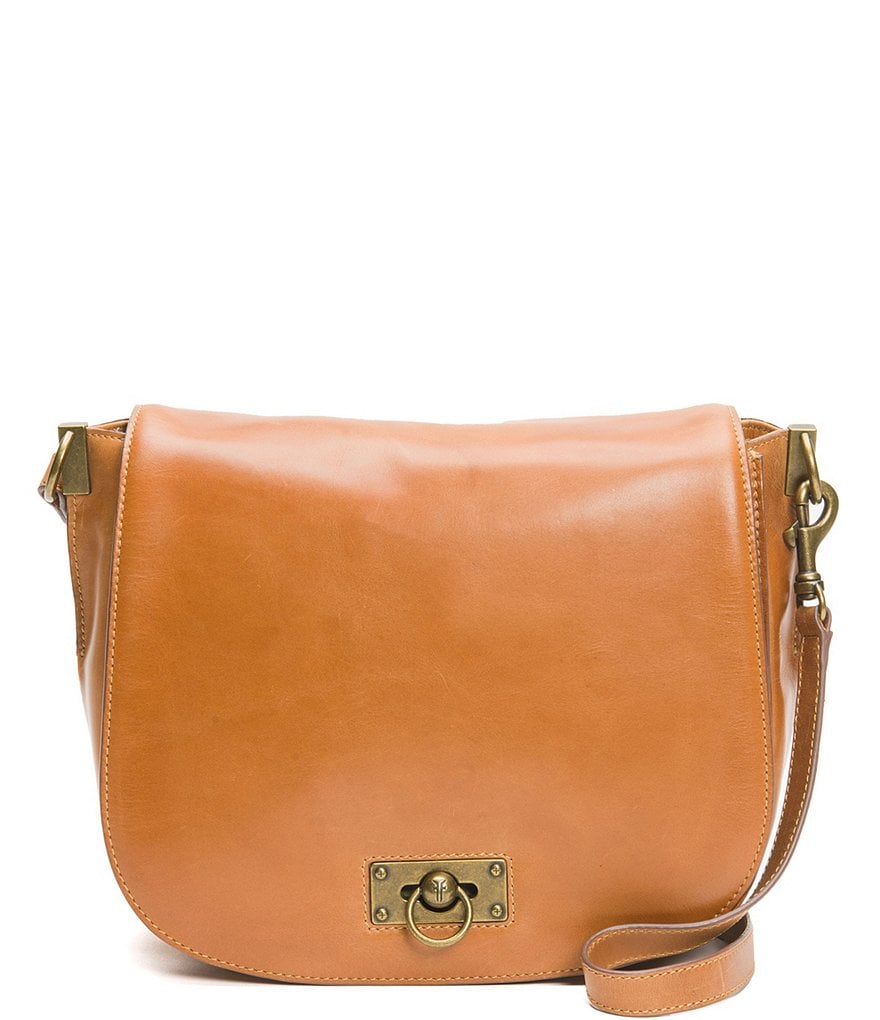 Frye Farrah Flap Antiqued Leather Shoulder Bag