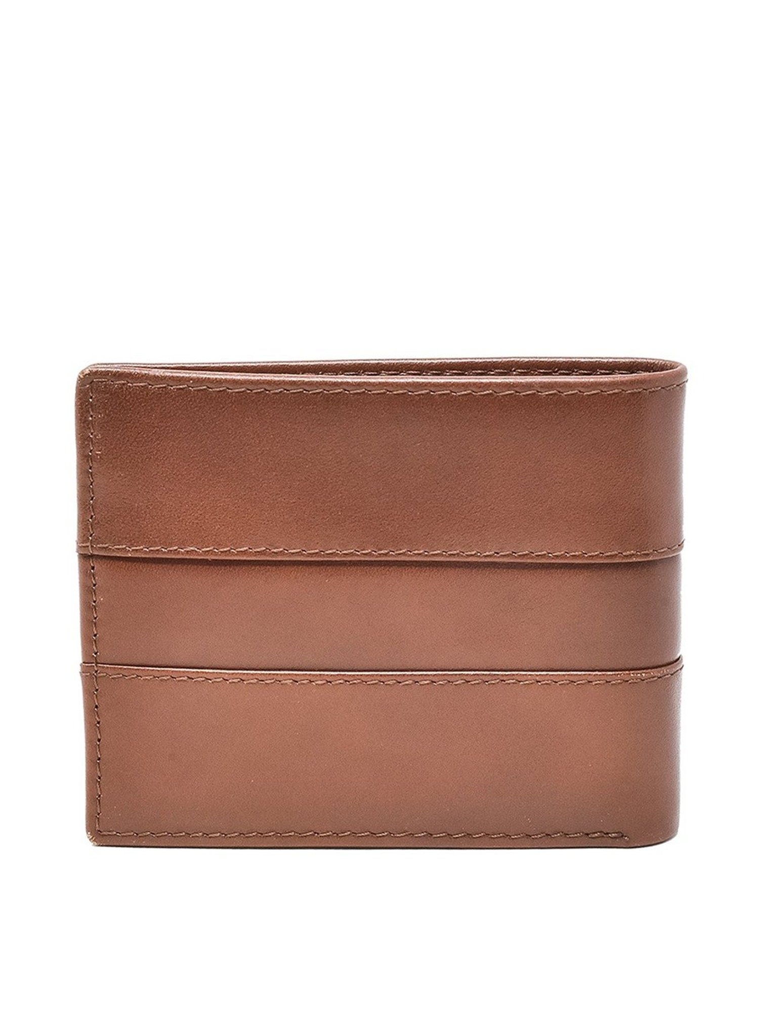 Tohl Ostrava Tan Casual Leather Bi-Fold Wallet for Men