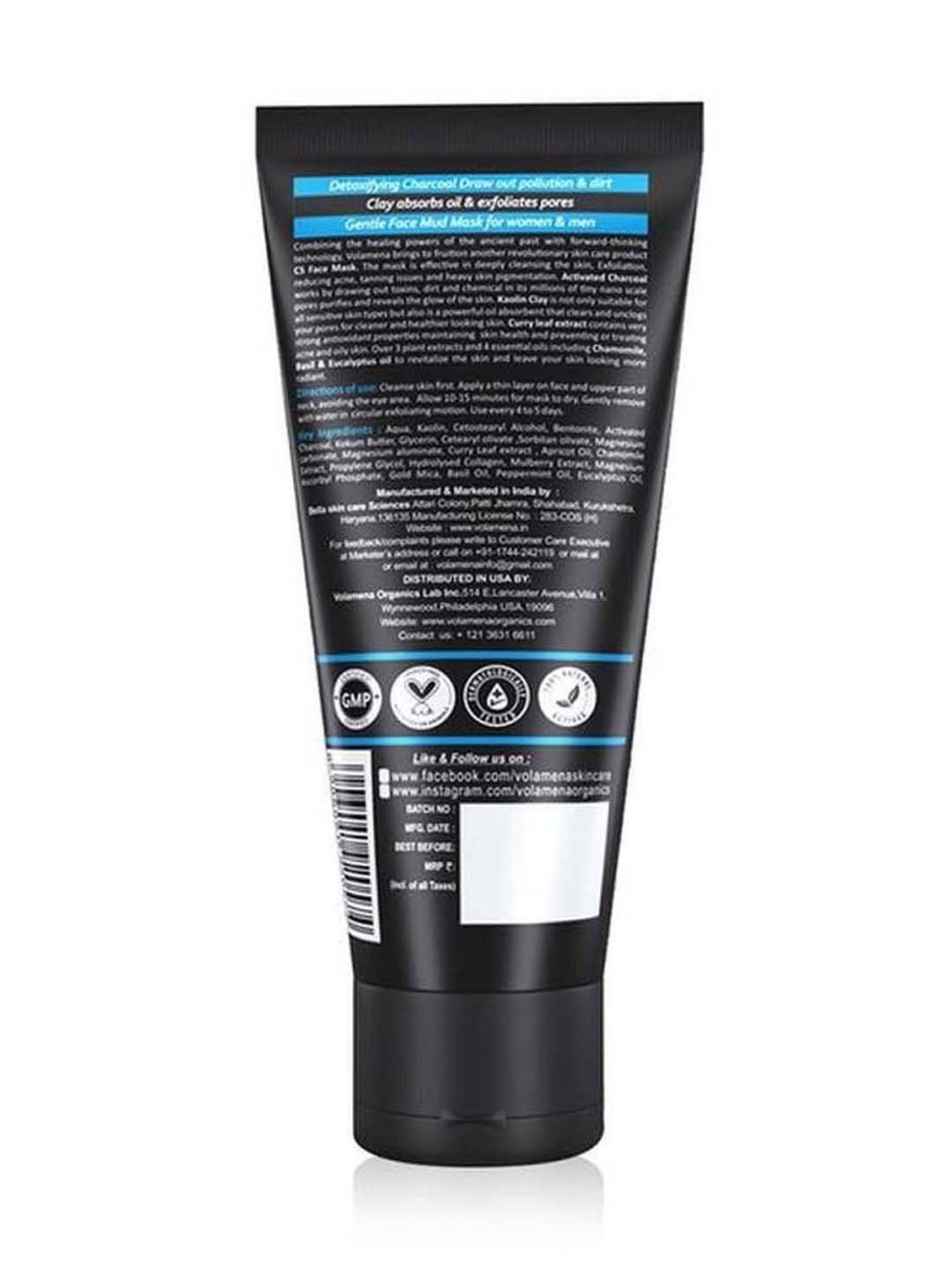 Volamena Activated C5 Face Mask - 100 ml