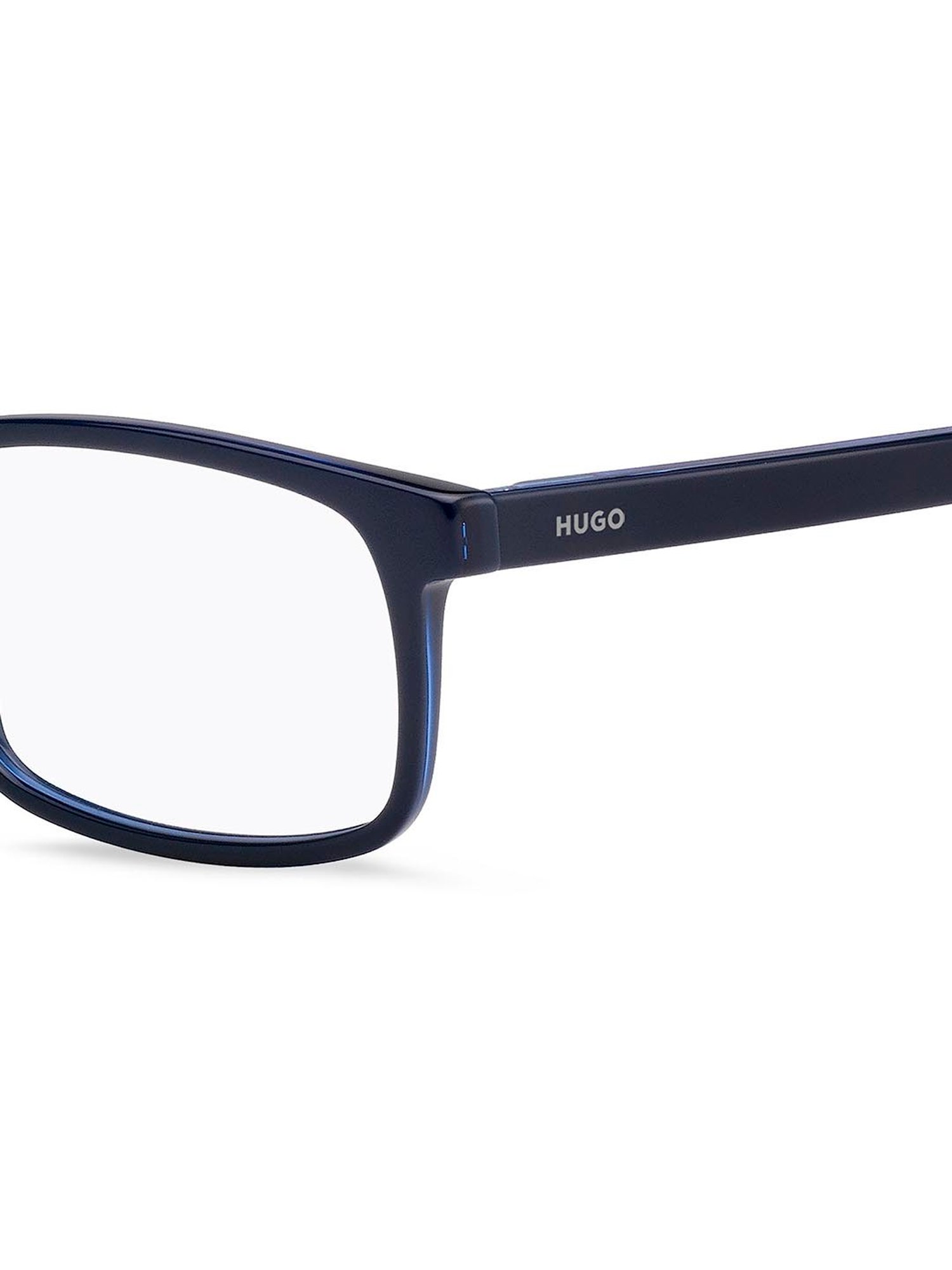 HUGO Blue Rectangular Eye Frames for Men