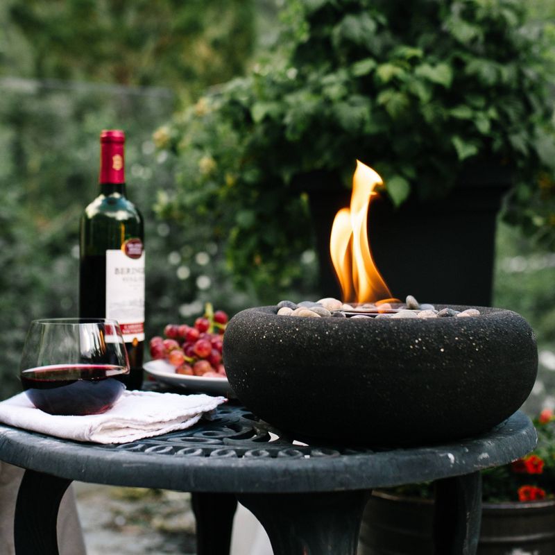 Zen Outdoor Table Top Fire Bowl - Graphite - Terra Flame
