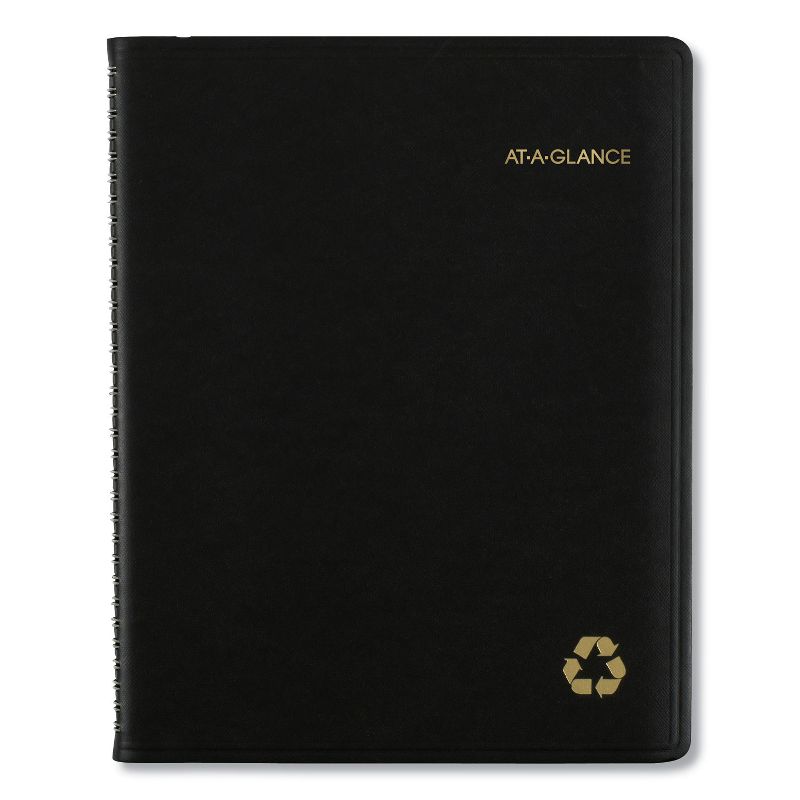 At-A-Glance Recycled Weekly/Monthly Classic Appointment Book 10 7/8 x 8 1/4 Black 2020 70950G05